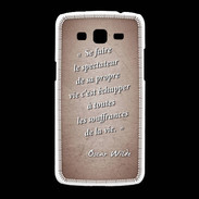 Coque Samsung Galaxy Grand2 Spectateur Rouge Citation Oscar Wilde