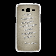 Coque Samsung Galaxy Grand2 Spectateur Sepia Citation Oscar Wilde