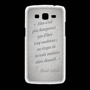 Coque Samsung Galaxy Grand2 Trop moderne Gris Citation Oscar Wilde
