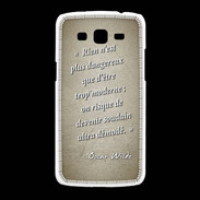 Coque Samsung Galaxy Grand2 Trop moderne Sepia Citation Oscar Wilde