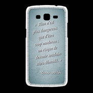 Coque Samsung Galaxy Grand2 Trop moderne Turquoise Citation Oscar Wilde