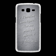 Coque Samsung Galaxy Grand2 Emotion égarée Noir Citation Oscar Wilde