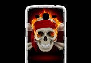 Coque Samsung Galaxy Grand2 Tête de mort en flamme 5