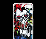 Coque Samsung Galaxy Grand2 Tête de mort Graffiti couleur