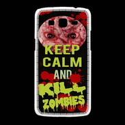 Coque Samsung Galaxy Grand2 Keep Calm and Kill Zombies Noir