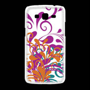 Coque Samsung Galaxy Grand2 motif floral orange