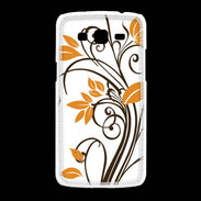 Coque Samsung Galaxy Grand2 motif floral marron