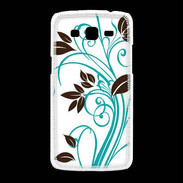 Coque Samsung Galaxy Grand2 motif floral bleu clair