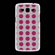 Coque Samsung Galaxy Grand2 pois gris & framboise