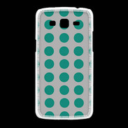 Coque Samsung Galaxy Grand2 pois gris & turquoise