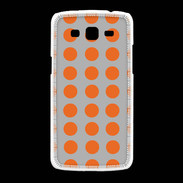 Coque Samsung Galaxy Grand2 pois gris & orange