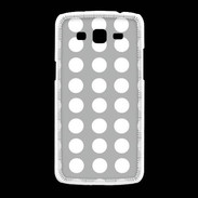Coque Samsung Galaxy Grand2 pois gris & blanc