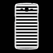 Coque Samsung Galaxy Grand2 rayures noires et blanches