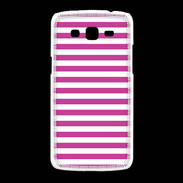 Coque Samsung Galaxy Grand2 rayures blanches et roses