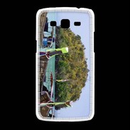 Coque Samsung Galaxy Grand2 DP Barge en bord de plage