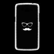 Coque Samsung Galaxy Grand2 moustache noir & blanc