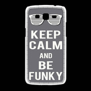 Coque Samsung Galaxy Grand2 Keep Calm Funky Gris