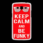 Coque Samsung Galaxy Grand2 Keep Calm Funky Rouge