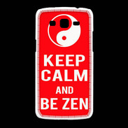 Coque Samsung Galaxy Grand2 Keep Calm Be Zen Rouge