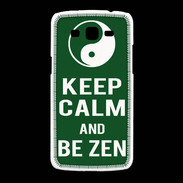 Coque Samsung Galaxy Grand2 Keep Calm Be Zen Vert