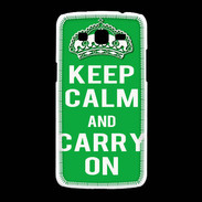 Coque Samsung Galaxy Grand2 Keep Calm Carry on Vert