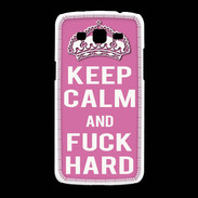 Coque Samsung Galaxy Grand2 Keep Calm Fuck hard Rose