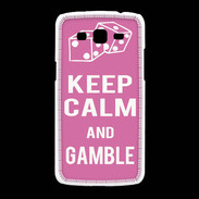 Coque Samsung Galaxy Grand2 Keep Calm Gamble Rose