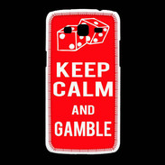 Coque Samsung Galaxy Grand2 Keep Calm Gamble Rouge