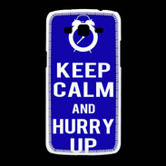 Coque Samsung Galaxy Grand2 Keep Calm Hurry up Bleu