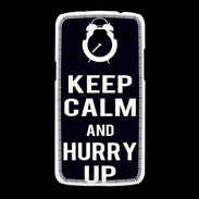 Coque Samsung Galaxy Grand2 Keep Calm Hurry up Noir