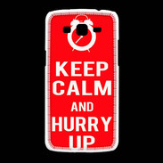 Coque Samsung Galaxy Grand2 Keep Calm Hurry up Rouge
