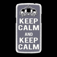 Coque Samsung Galaxy Grand2 Keep Calm Gris