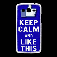 Coque Samsung Galaxy Grand2 Keep Calm Like This Bleu