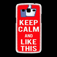 Coque Samsung Galaxy Grand2 Keep Calm Like This Rouge