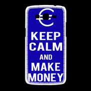 Coque Samsung Galaxy Grand2 Keep Calm Make money Bleu