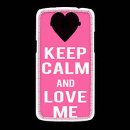 Coque Samsung Galaxy Grand2 Keep Calm Love me Rose