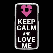 Coque Samsung Galaxy Grand2 Keep Calm Love Noir