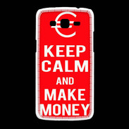 Coque Samsung Galaxy Grand2 Keep Calm Make money Rouge