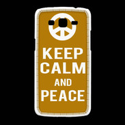 Coque Samsung Galaxy Grand2 Keep Calm Peace Orange