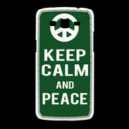 Coque Samsung Galaxy Grand2 Keep Calm Peace Vert
