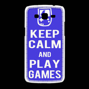 Coque Samsung Galaxy Grand2 Keep Calm Play games Bleu