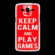 Coque Samsung Galaxy Grand2 Keep Calm Play games Rouge