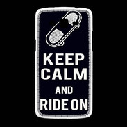 Coque Samsung Galaxy Grand2 Keep Calm Ride on Noir