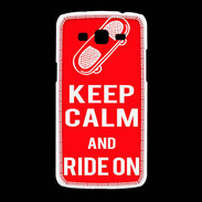 Coque Samsung Galaxy Grand2 Keep Calm Ride on Rouge