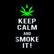 Coque Samsung Galaxy Grand2 Keep Calm Smoke Noir