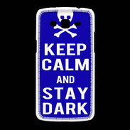 Coque Samsung Galaxy Grand2 Keep Calm Stay dark Bleu