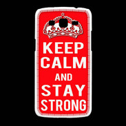 Coque Samsung Galaxy Grand2 Keep Calm Stay Strong Rouge