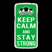 Coque Samsung Galaxy Grand2 Keep Calm Stay strong Vert