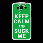 Coque Samsung Galaxy Grand2 Keep Calm Suck me Vert