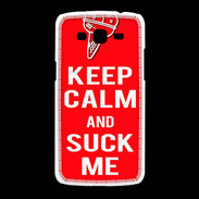 Coque Samsung Galaxy Grand2 Keep Calm Suck me Rouge